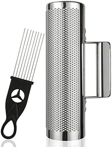 10" x 3" Metal Guiro Instrument with Scraper, Stainless Steel Guiro Shaker, Shaker Musical Instruments, 10" 3" Latin Percussion Instrument Musical Training Tool