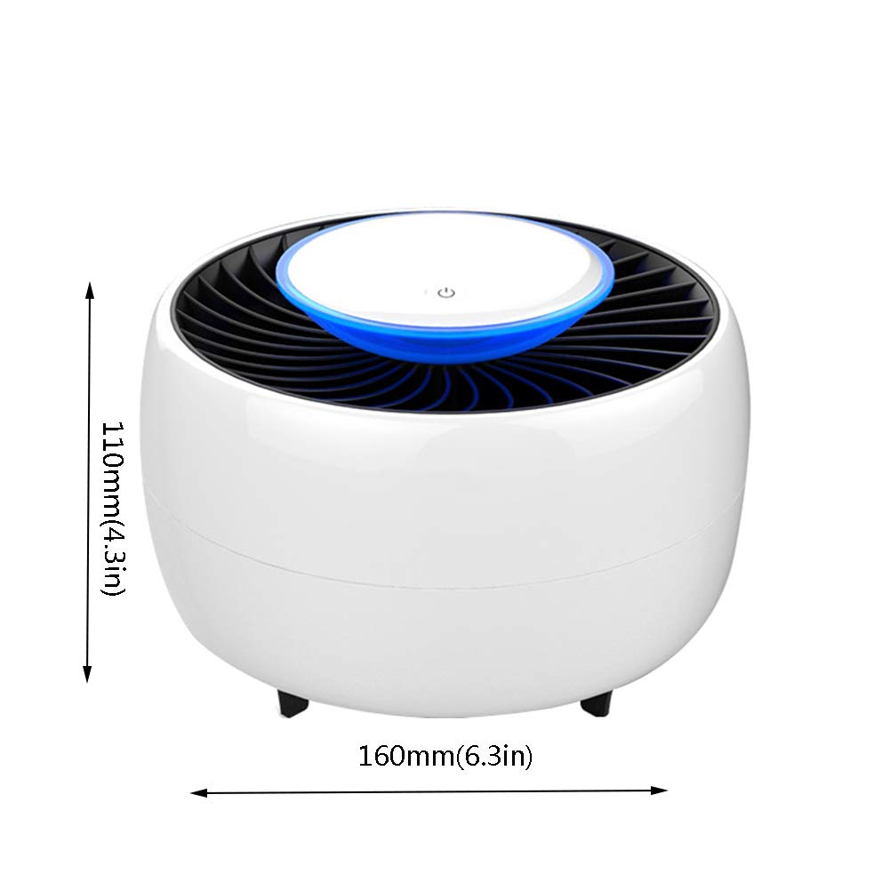 Mosquitor Lampe Smart LED Fliegenkiller USB Inhalated Mosquito Killer UV Violettes Licht Stiller Betrieb Keine Strahlung Und Keine Toxizität Für Kleinkinder Kinder Schwangerschaft White