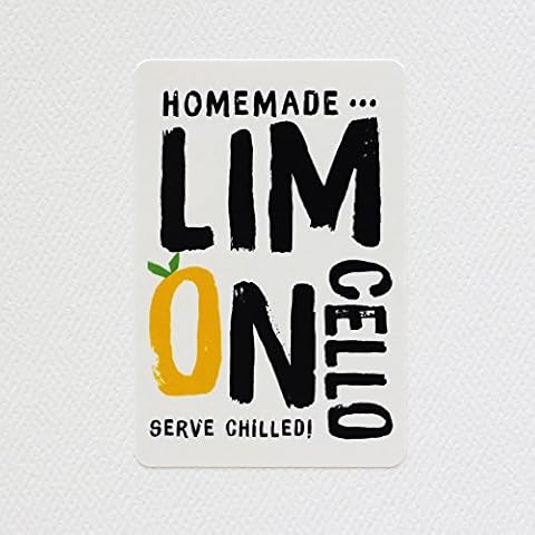 Limoncello Labels - Retro Design. 3" x 2" - 12 / Package Cover
