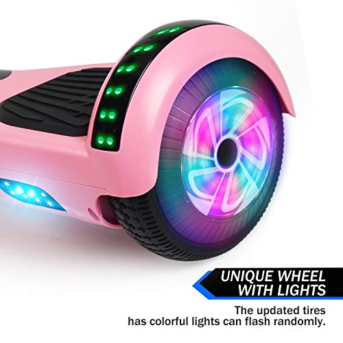 Image of LIEAGLE Hoverboard, 6.5 inch Self Balancing Scooter Hover Board with Bluetooth Wheels LED Lights for Kids Adults