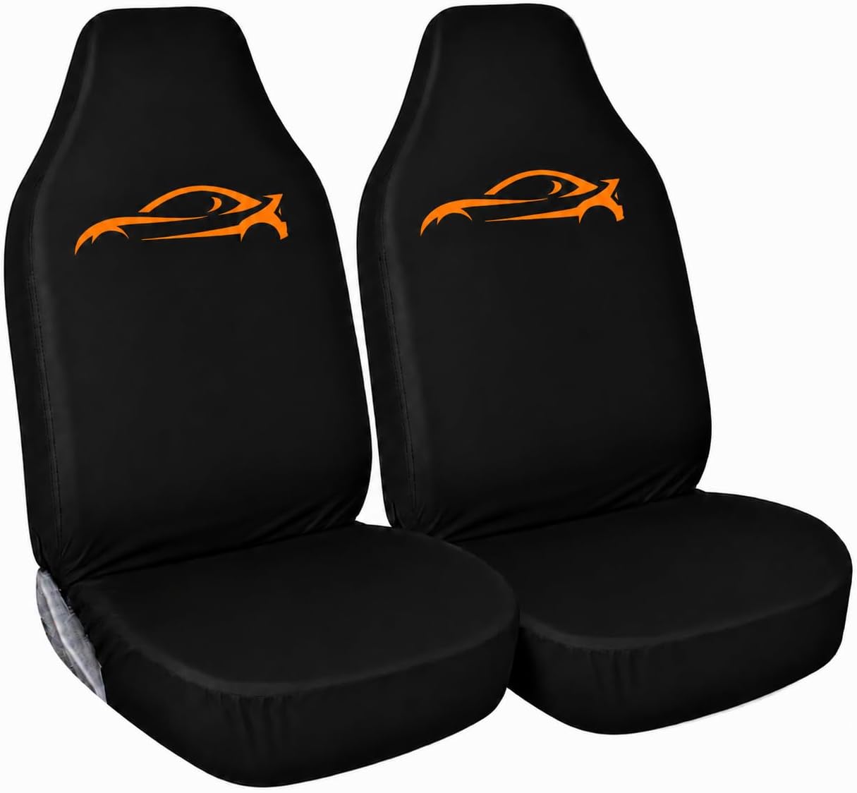 Hilux Logo - Front 4 * 4 Seat Covers - Heavy Duty & 100% Water Proof- Fits Toyota Hilux (Orange Logo)