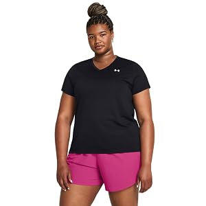 Under Armour Womens Tech Short Sleeve V Neck