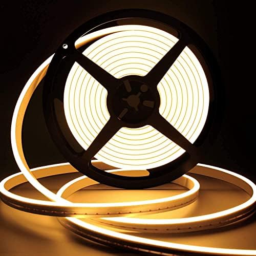 Lamomo Neon LED Strip Light 5M, Dimmable Warm White Bedroom Rope