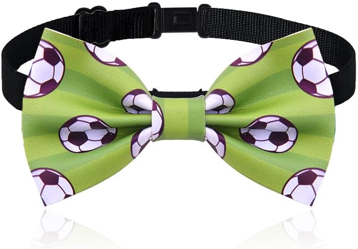 Sports Bow Tie for Men Sports Birthday Gifts for Sport Lovers Adjustable Bowties for Rugby Soccer Baseball Fans