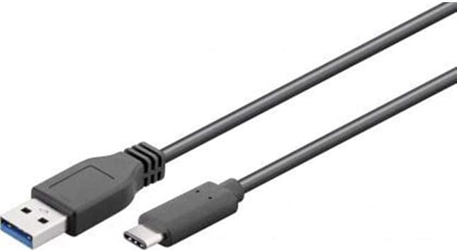 goobay 45247 USB-C to USB A 3.0 Cable, Black, 0.15m Length