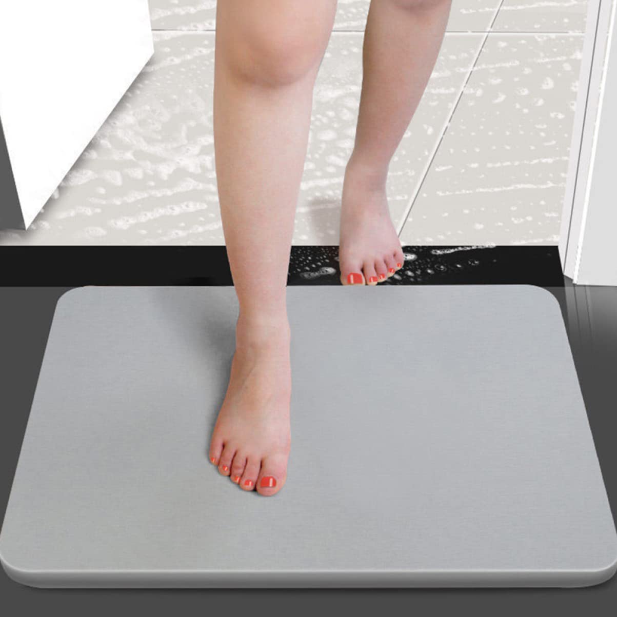 Tapis de Sol Antidérapant en Diatomées, Absorbant, Simple