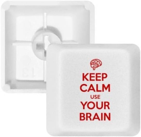DIYthinker Quote Keep Calm Use Your Brain Black Keycap Mechanical Keyboard PBT Gaming Upgrade Kit