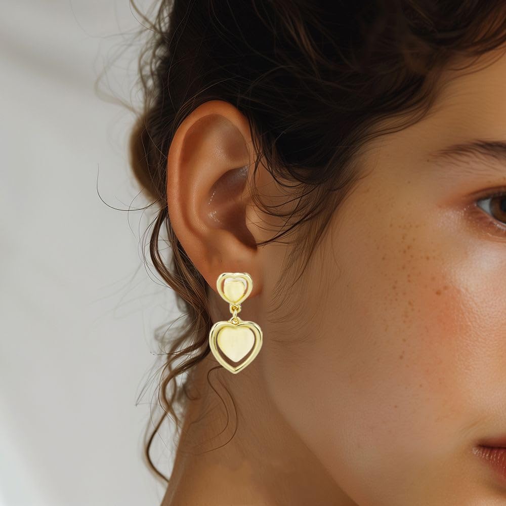 1 paio di orecchini a stella in zirconia cubica d'oro con