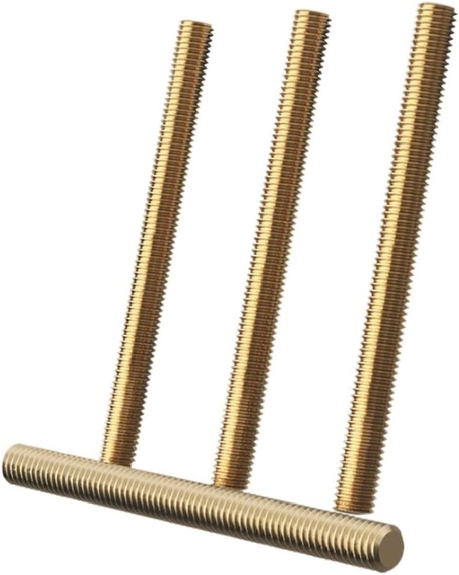 Fully Threaded Rod， Brass Thread Rod M2 .5 M3 M4 M5 M6 M8 M10 Length 25-500mm