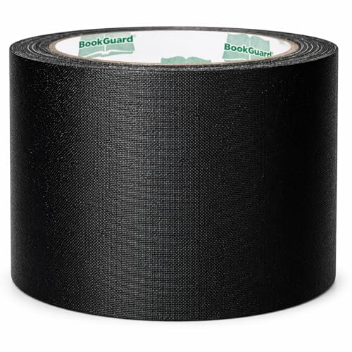 BookGuard Book Binding Tape, 3 Inch Black Flexible Cloth Spine Repair Tape for Library Binding, Book Spines, Hinges, Covers, Bibles, Hymnals, Libraries, Schools, 15 Yard Roll BookGuard Book Binding Tape, 3 Inch Black Flexible Cloth Spine Repair Tape for Library Binding, Book Spines, Hinges, Covers, Bibles, Hymnals, Libraries, Schools, 15 Yard Roll