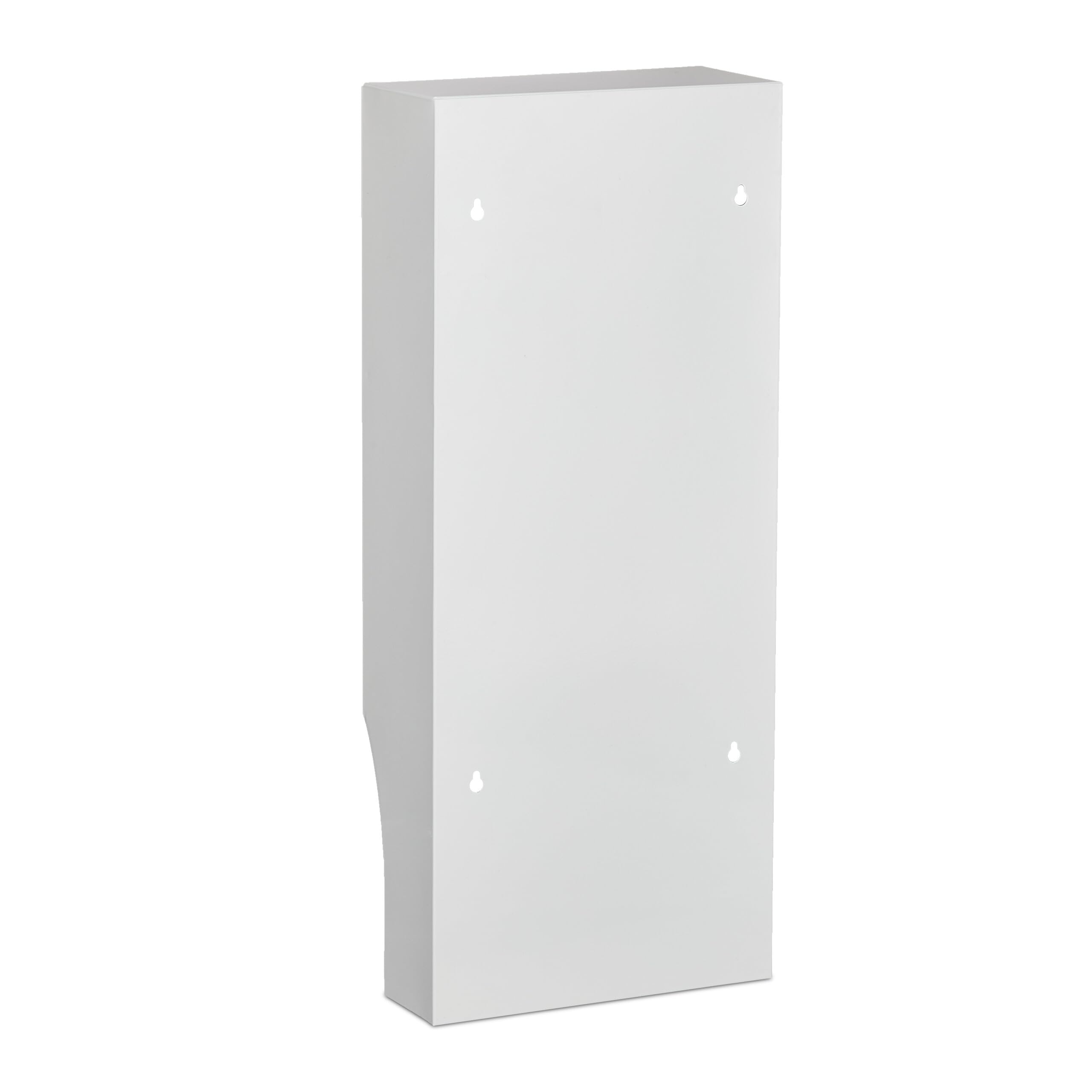 Relaxdays Armadietto Pronto Soccorso per Medicinali, Cassetta Medicine Chiusa a Chiave, 5 Scomparti, 65x27x12, Bianco