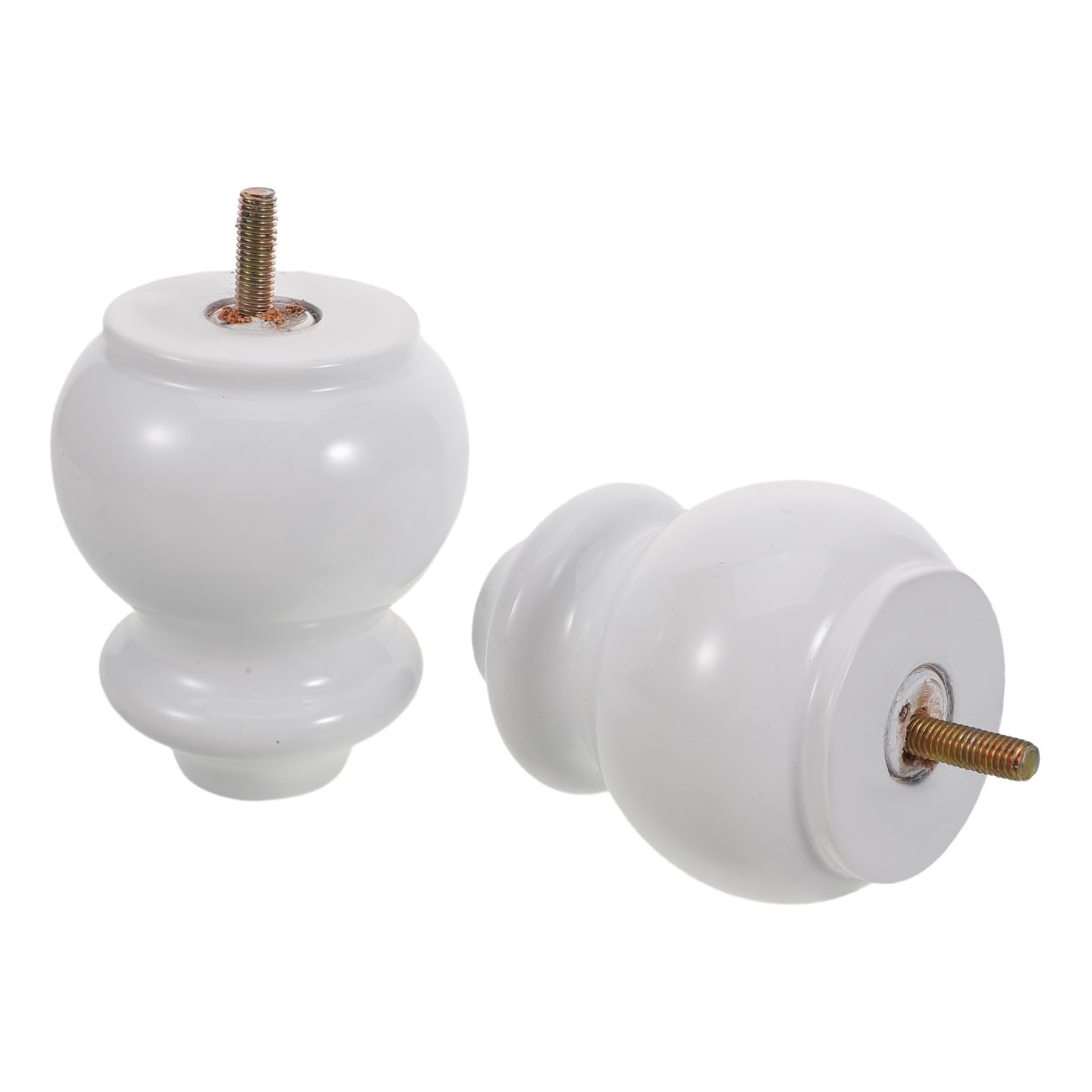 Patas de madera natural para muebles, soporte de sofá y cama (pack de 2)