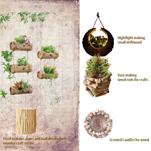 Prettyia Madeira De Deriva Para Artesanato Galhos, Peças Para Artesanato Galhos Para Artesanato Galh