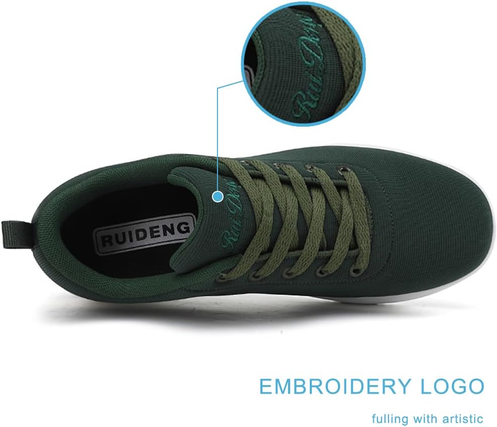 RUIDENG Platform Sneakers for Women Walking All Day | Slip Resistant Work Shoes for Women Comfortable | 2 Inch Thick Wedge Rocker Bottom - Image 6