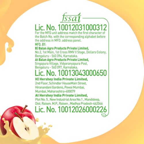 Image of B Natural Apple Juice, Vitamin C & E, 1 litre (Pack of 3)