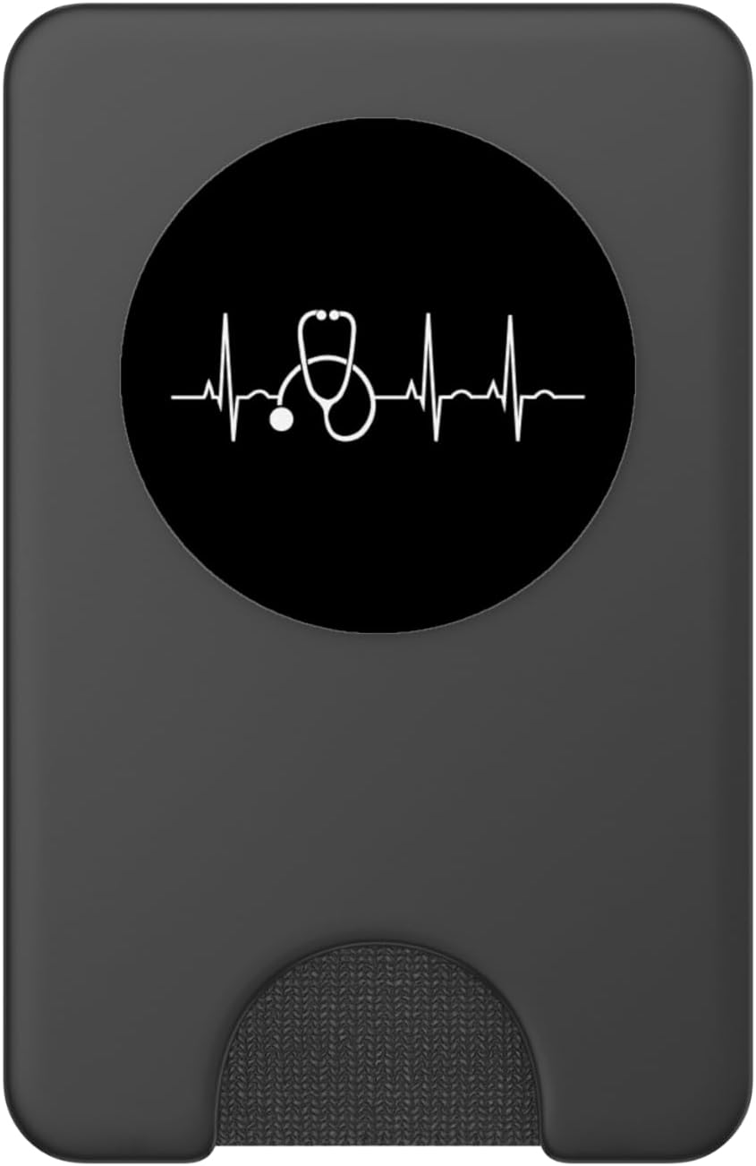 Stethoscope Heartbeat EKG Nurse Medical Doctor Cool Nursing PopSockets PopWallet for MagSafe