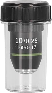 Achromatic Lens Accessory, Good Transmittance 10X Objective Microscope Lens Wide Application for Viewing