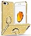 OCYCLONE iPhone 8 Plus Case, iPhone 7 Plus Case Girl Women, Glitter Cute Girly Diamond Rhinestone Bumper Ring Kickstand Protective Phone Case iPhone 8 Plus / 7 Plus - Gold