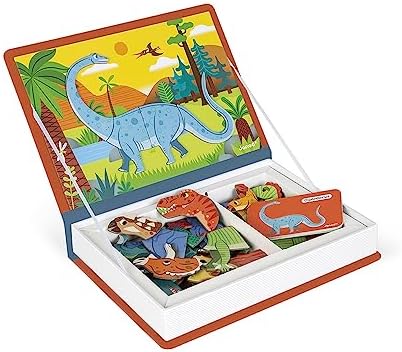 Janod • Magneti’Book Dinosaurs • 3 to 8 Years • Educational Magnetic Games Toy for Kids Toddler Children • J02590 - 3