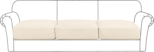 Vista 26 de Flamingo P Funda de cojín elástica de alta estiramiento para asiento de sofá, protector de muebles para sofá, funda de sofá suave y flexible