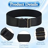 4Pcs Sleeve Garters for Men and Women, Black Elastic Sleeve Holders, Adjustable Anti-Slip Shirt Holders, Armband for Business Professionals Bartenders, Arm Garters Matching with Shirt Jacket Sweater - Image 4