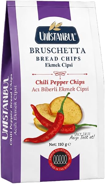 Unistanbul Bruschetta Biber Aromalı Ekmek Cips 110 g