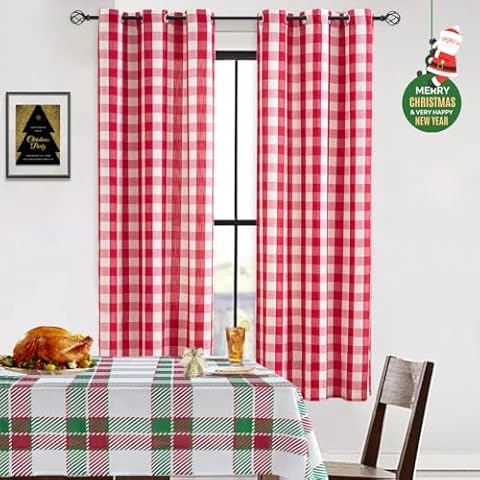 Jubilantex 120“Table Cover with 54" Long Curtains Cover