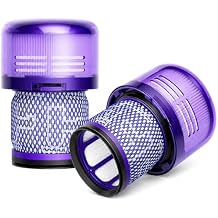 2 Pack SV18 V9 Filter Replacement for Dyson Digital Slim/Spare & V9 Motorbar Cordless Vacuum, Part No. 970612-01
