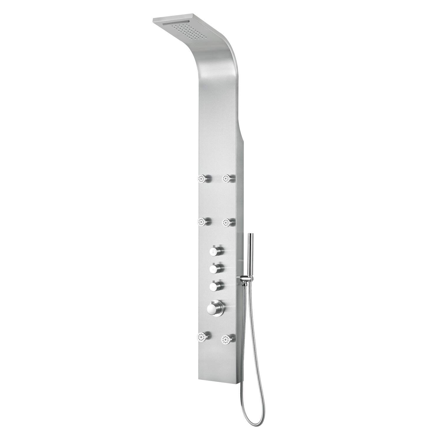 ANZZI Shower Head Panel Tower System | Fontan | Brushed Steel 6