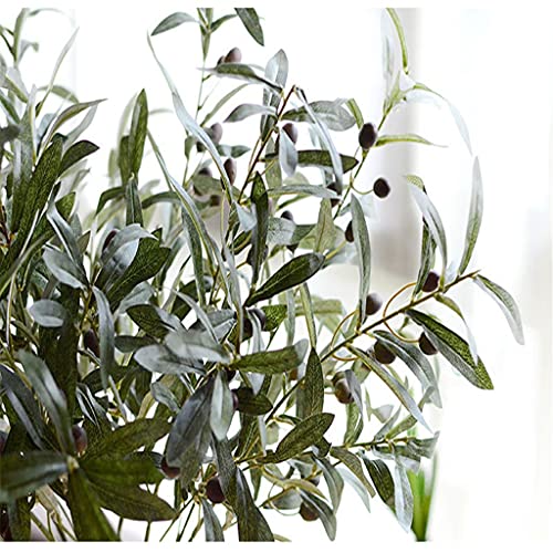 Tjlss Artificial Olive Tree Branches With Olive Fruit Leaves For Home Hotel Wedding Diy Decoration Flowers Plants Wreath Leaf #TOP5