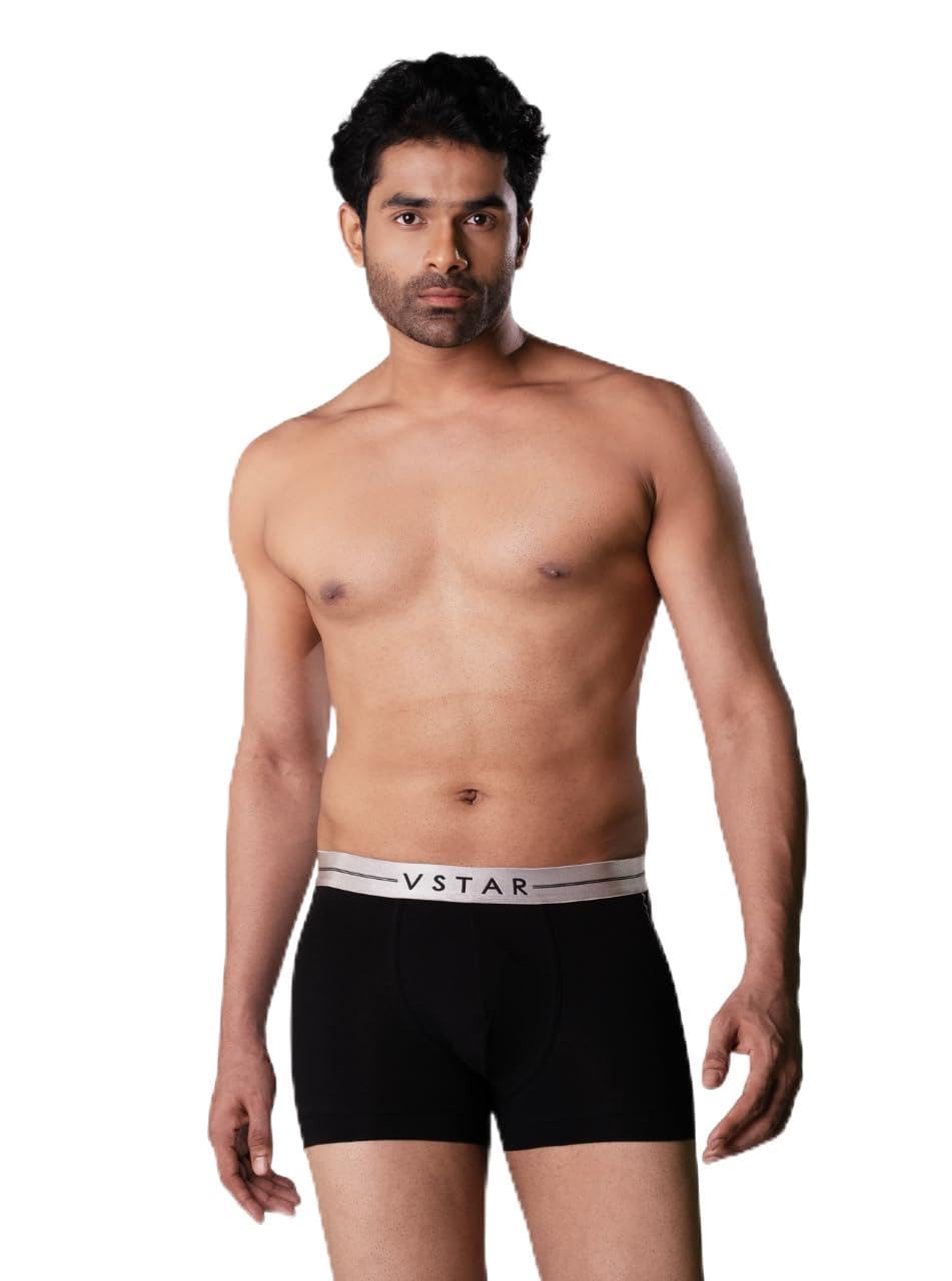 vstar Men's SG 05 Super Soft Cotton Elastane Trunks for Men | Square Cut Stretch Trunk with Stylish Metallic Waistband & Anti-Chafe Finish | Innerwear for Man-picture-30