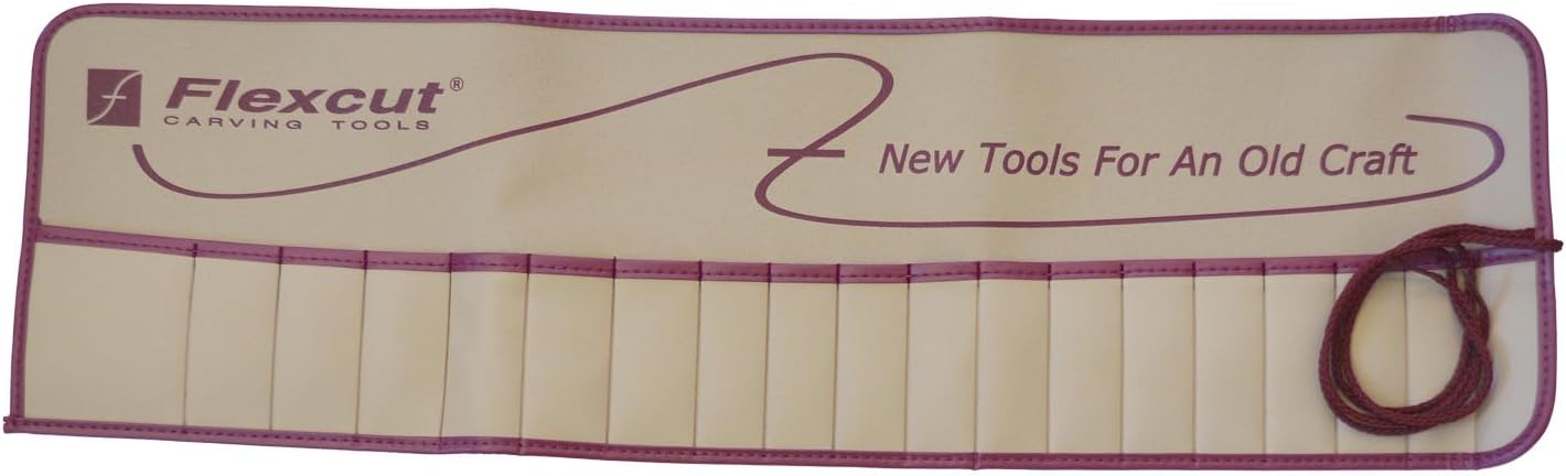 Wood Carving Tools | Pocket Tool Roll, Fits 18 SK Unhandled Gouges and 1 Interchangable Handle | Woodcarving Tools and Supplies | SK200 | Made in the U.S.A. for Wood Carvers and Hobbyists