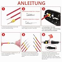 URAQT Auto wasserdichte KFZ Kabel Steckverbinder, 300 Stück Schnell kfz Steckverbinder mit Crimpzange, 1/2/3/4-polig Auto Stecker, Dicht Stecker kfz für Motorrad Auto LKW Boot Quad Wohnwagen – Ansicht 4