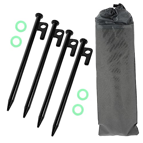 Estacas metálicas resistentes para carpas con sistema de brillo nocturno 2