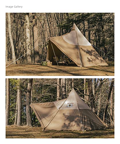 S'more(スモア) Tetto テント TCテント ワンポール ティピ― 収納バッグ ポリコットン 1~3人用 撥水 UVカット UPF50+ アウトドア バーベキュー 通気 吸湿 9枚目