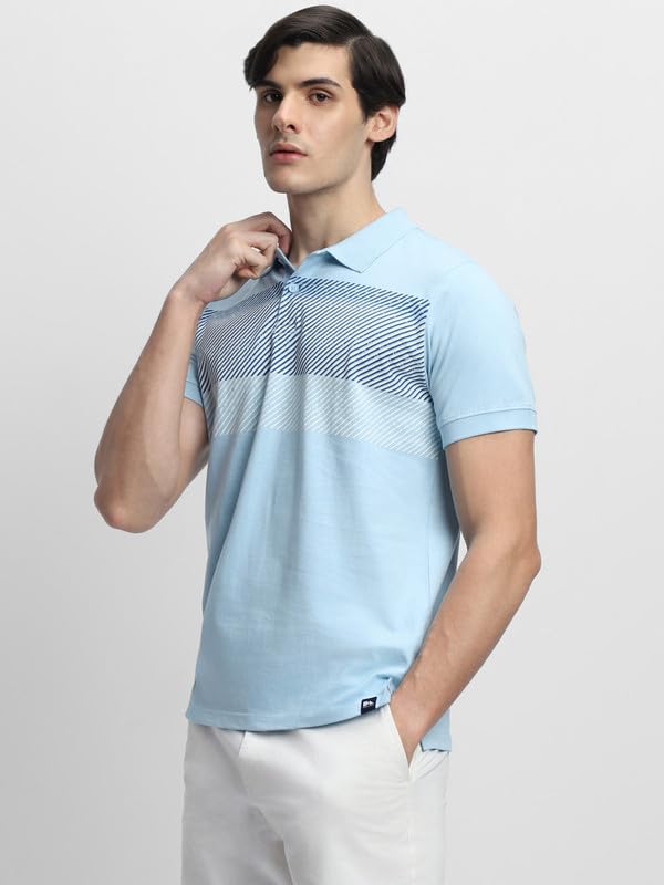 Image of Dennis Lingo Men's Cotton Polo Neck Tshirt, Regular Fit Half Sleeve