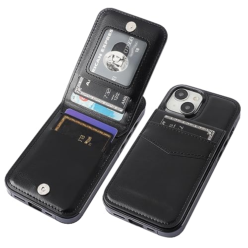 KIHUWEY for iPhone 15 Wallet Case Card Holder Kickstand, Black by KIHUWEY - Used condition - US$10.19