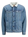 JACK & JONES Jjijean Jjjacket W. Sherpa Sq 024 Sn Blue Denim, x_l, Azul Denim., x_l