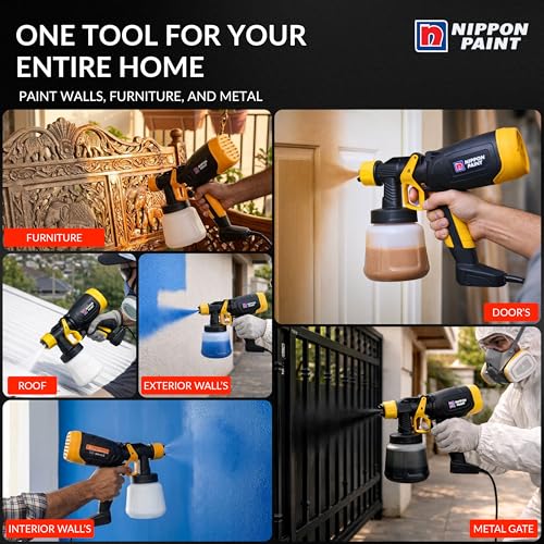Nippon Paint Store Nippon Paint 450W Electric Paint Spray Gun, 900Ml, - Image 5