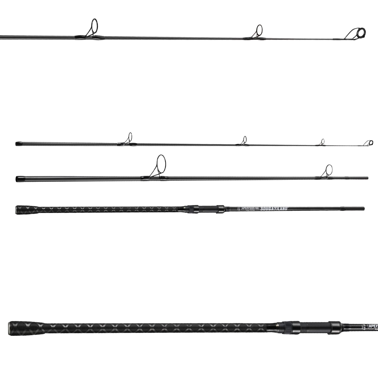 Sougayilang Carp Fishing Rod，3-section Carbon Fibre Fishing Rod，10/11/12ft 3.55lb Test Curve Ideal for Carp Fishing-3.3
