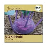 Samenliebe BIO Kohlrabi Samen | Azur Star - violett - samenfestes BIO Saatgut