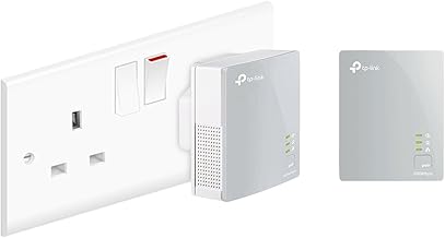 TP-Link TL-PA4010KIT Nano AV600 Powerline Adapter Starter Kit, Up to 300 m range, No Configuration Required, UK Plug White