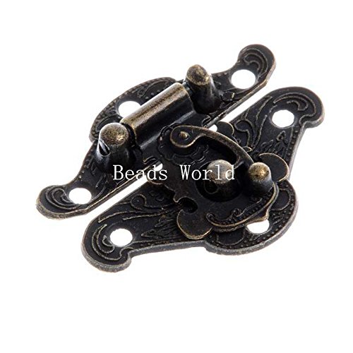 5 Sets Box Lock Case Lock Wooden Box Lock Antique Bronze Pattern Carved 49x37mm Amazon.in