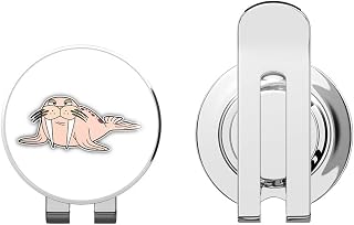 Funny Walrus Cartoon Golf Hat Clip with Magnetic Ball Marker