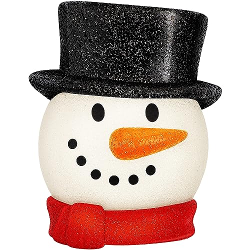 Mudder Christmas Porch Light Covers Christmas Outdoor Decoration Gnome Xmas Holiday Light Covers for Porch Garage Front Door Hanging(Snowman,1 Pc)