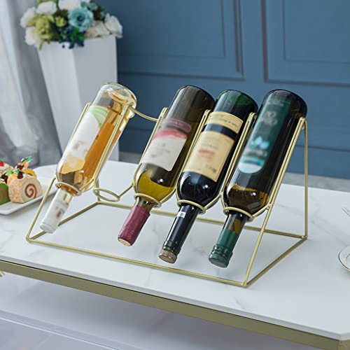 Soporte metálico para botellas de vino de mesa miniatura 5
