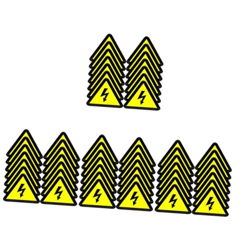 Autocollants de danger électrique - Lot de 4 planches de 25 étiquettes de signalisation