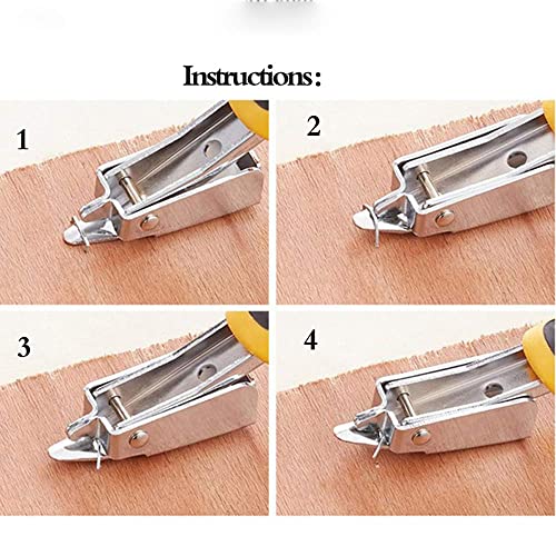 Agrafeuses Arrache Agrafes extracteur Agrafe dissolvant d'ongles Outil de retrait Lève-ongles griffe bureau Extracteur d'agrafes force Retirez toutes les agrafes tapis sol de meubles Cadre photo – Image 5