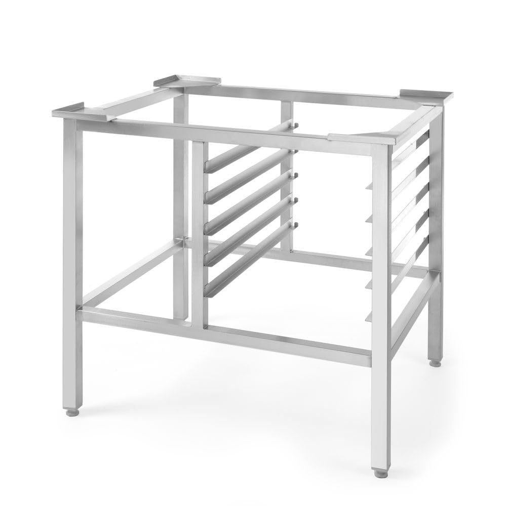 HENDI Supporto per forni a convezione a vapore con grill, 4 guide GN 2/3, compatibile con modello 225929, 580x390x(H)750mm, acciaio inox