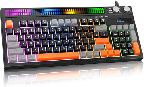 SABLUTE Keyboard Gaming - Audio-Sync RGB Light Strip, 19-Key...